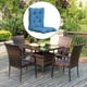 thumbnail image 3 of Cojín para tumbona, Cojín para mecedora, para jardín, sin lazos, Cojín para tumbona para patio, Cojín para respaldo de asiento, sillón reclinable Azul, 3 of 7
