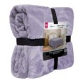 thumbnail image 4 of Cobertor Ligero con Grabado Mainstays Matrimonial Lila, 4 of 4