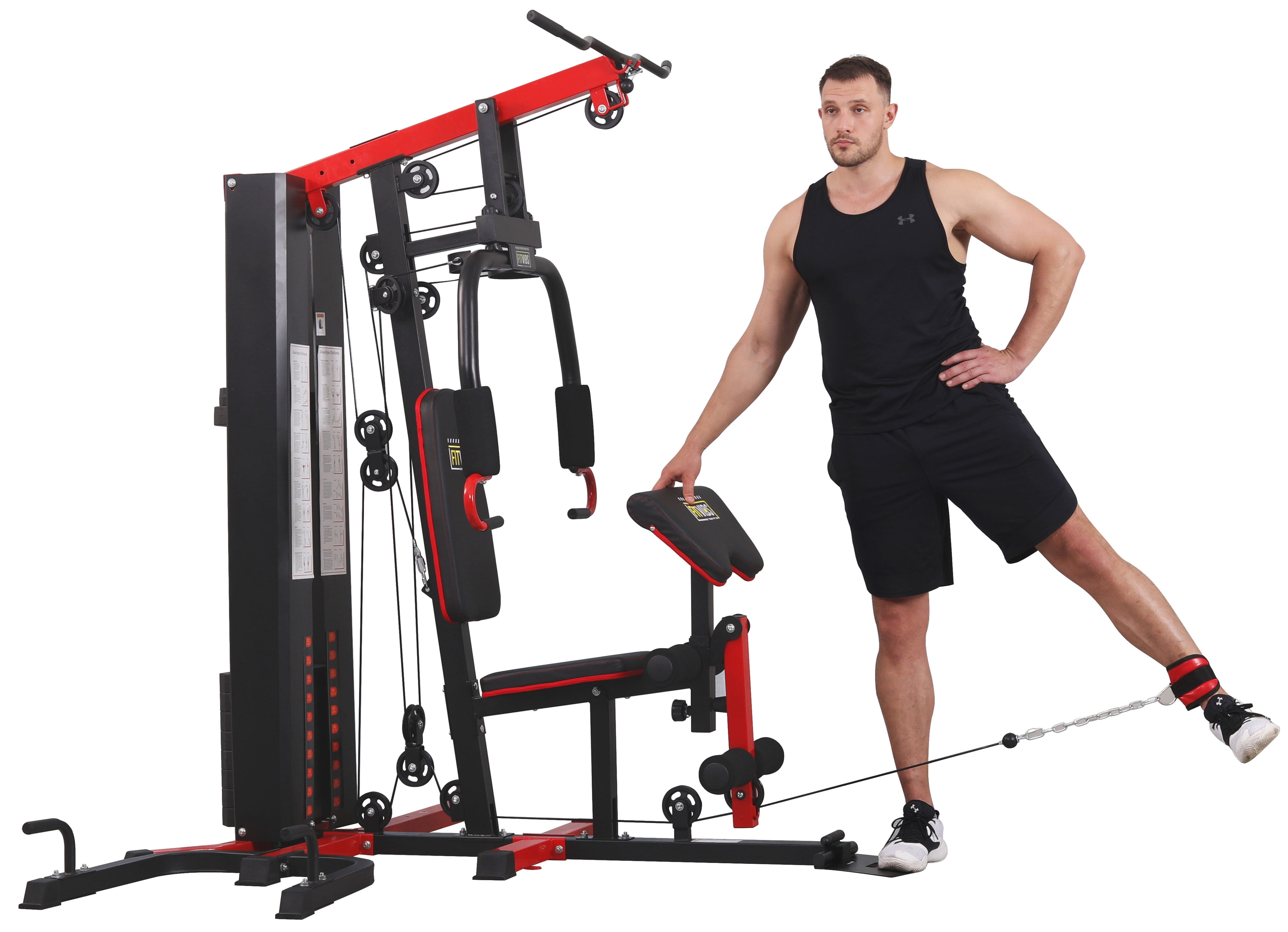 Fitvids LX750 Home Gym System Workout Station With 330 Lbs Of