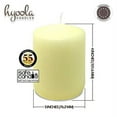 thumbnail image 4 of Hyoola 3 x 4 Ivory Unscented European Made Pillar Candles, Dripless Paraffin Wax with Smokeless Cotton Wicks, 6-Pack, 4 of 5