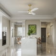 thumbnail image 3 of Tariq 52 in. 1-Light Indoor Brass Finish Ceiling Fan with Light Kit, 3 of 3