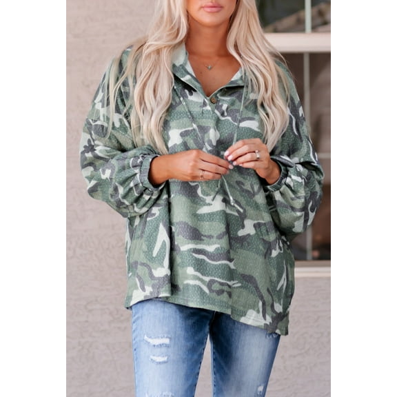Redhotype Stylish Camo Hoodie - Cozy Oversized Fit for Women!