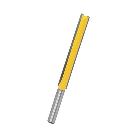 

3/8 Diameter X 2 Or 3 Height Straight Bit Extra Long Cutter 2 Options Yellow 76.2mm