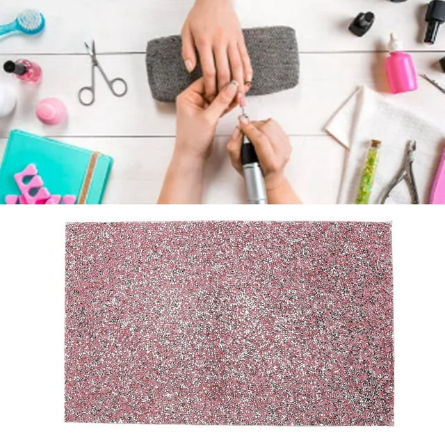 Nail Salon Table Pad, Glitter Decoration Nail Art Hand Rest Pad For Photography