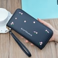 thumbnail image 4 of Womens Long Wallet Fashion Embroidery Flower Zipper Card Wallet Clutch Wallet, 4 of 4