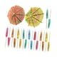 thumbnail image 3 of Cócteles de papel Sombrillas Bebidas Palitos de pastel de frutas Recuerdos de fiesta desechables 20 piezas, 3 of 9