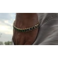 thumbnail image 3 of 925 Silver Lab London Blue Topaz Ocatgon Bezel Tennis Bracelet,Gold Plated Lab Topaz Bracelet Bracelet,Lab Gemstone Bracelet,Bracelet gift, 3 of 3