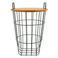 thumbnail image 4 of Sagebrook Home's Elegant Metal Storage Basket - Brown, 22"H, Durable Organization Solution for Your Home, Perfect for Any Room, 4 of 6