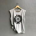 thumbnail image 2 of T Shirts for Women Casual Tops Sleeveless Sunflowe Prin Loose Tank Soft Comfortable Tee Shirt Top, 2 of 3