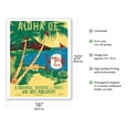 thumbnail image 2 of Aloha ‘Oe (Farewell to Thee) - Composed by Queen Lili’uokalani - Vintage Hawaiian Sheet Music by Ruth Hazlewood c.1939 - Fine Art Matte Paper Print (Unframed) 16x20in, 2 of 4