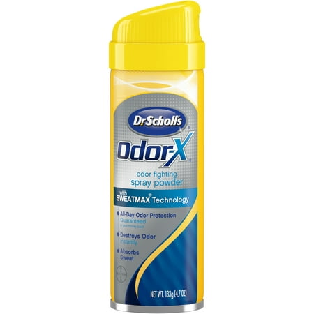 Dr. Scholl's Odorx Odor Fighting Spray Powder, 4.7 (Best Cure For Foot Odor)