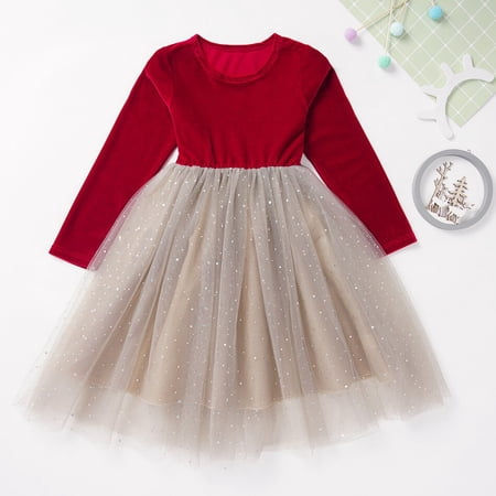 Kids Long Sleeve Halo Dress