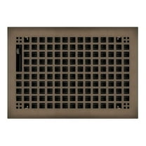 Oil Rubbed Bronze Plated Steel Rockwell Register for Floor/Wall Use - 8" x 10"