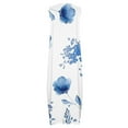 thumbnail image 4 of Viikei Womens Summer Dresses under $10,Summer Dresses for Girls,Women Casual Loose Printed Tank Dress Beach V-neck Pocket Sundress Sleeveless Dresses Blue S, 4 of 5