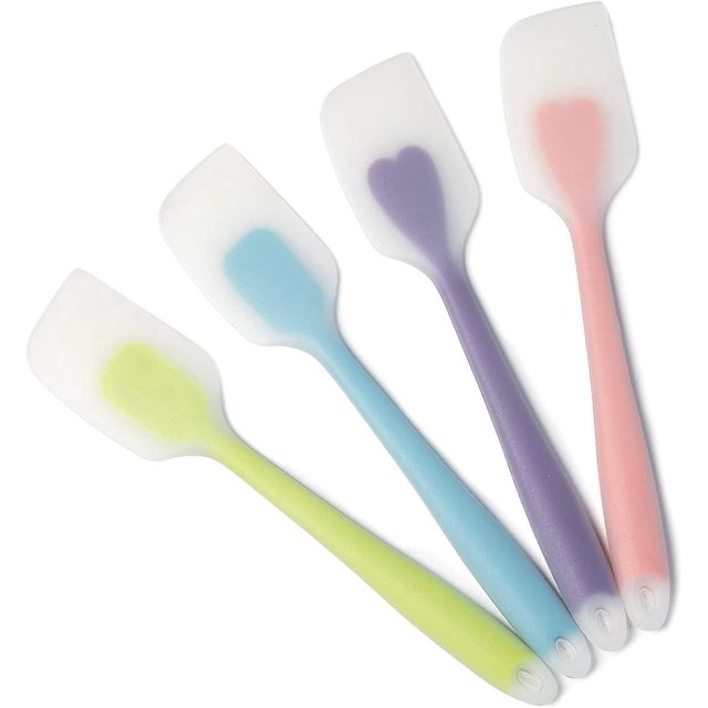 Conjunto De 4 -2 Estilos Espátula Flexible En Silicona, Espátula Ptisserie En Silicona Pour Marise De Cuisine, Rsistant La Chaleur De Anti-adh Non Toxiq