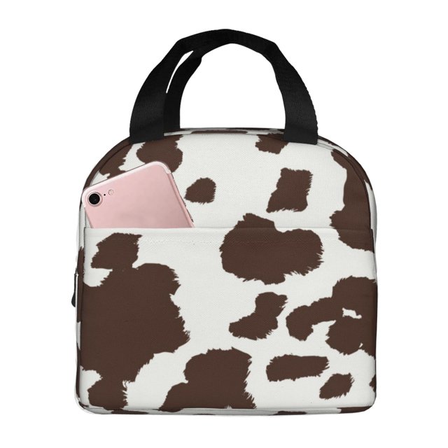 Disketp Brown Cow for Insulated Lunch Bag for Women and Men, Perfect for Work, Hiking, Picnic