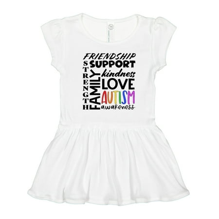 

Inktastic Autism Awareness Love Friendship Support Gift Toddler Girl Dress