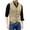 Khaki, variant on Men's Casual Slim-Fit Suit Vest, Dark Gray, Size L