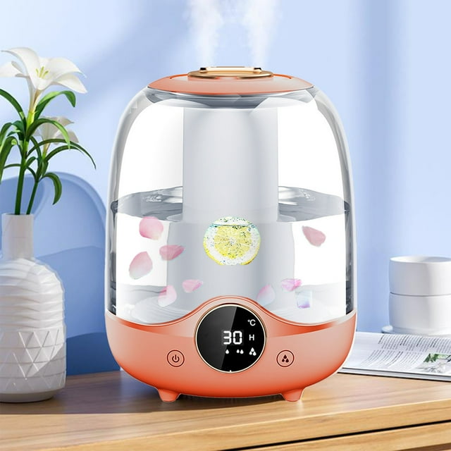 JWshufel 101.4 fl oz Quiet Humidifier Cool Mist Oil Diffuser for Bedroom Home Large Room Nursery 10 Hours Timer 7 Night Light Options USB Powered Automatic Shutoff Easy Refill and Clean