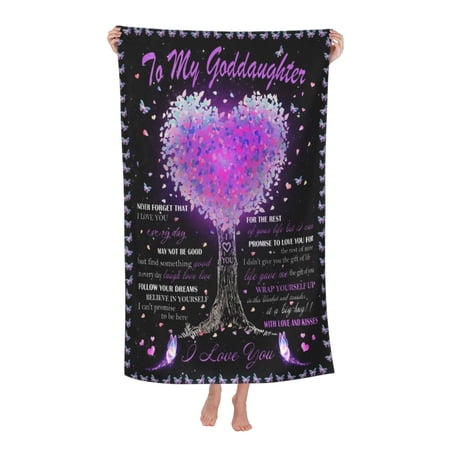 Goddaughter Gift Bath Towel Soft and Highly Absorbent for Adults Goddaughter Gift Bath Towel Soft and Highly Absorbent for Adults