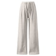 thumbnail image 6 of Women's Pants Pregnant Women Elastic Waist Breathability Leisure Sports Straight-Leg Jeans Full Length Pants Beige L, 6 of 8