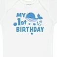 thumbnail image 4 of Inktastic Nautical My 1st Birthday with Blue Whale and Anchor Boys or Girls Baby Bodysuit, 4 of 5