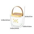 thumbnail image 3 of QTBIUQ Transparent Handle Pressing Garbage Bin Storage Bin, Desktop Pops Up Paper Baskets Storage Box Yellow, 3 of 7