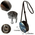 thumbnail image 5 of Lsque Golden Blue Mountains Pattern Shoulder Bag – Microfiber Leather Crossbody with Detachable Strap & Handle Ring, Waterproof & Durable, Elegant Everyday Carry, 5 of 5