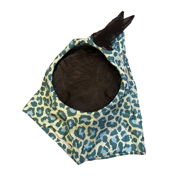 Horse Fly Mask with Ears - UV Protection Fly Veil with Comfortable Elastic Design for Equine Sun Protection - Breathable Mesh Fly Shield for Quiet Riding & Pasture Use - Fits All Horse Sizes