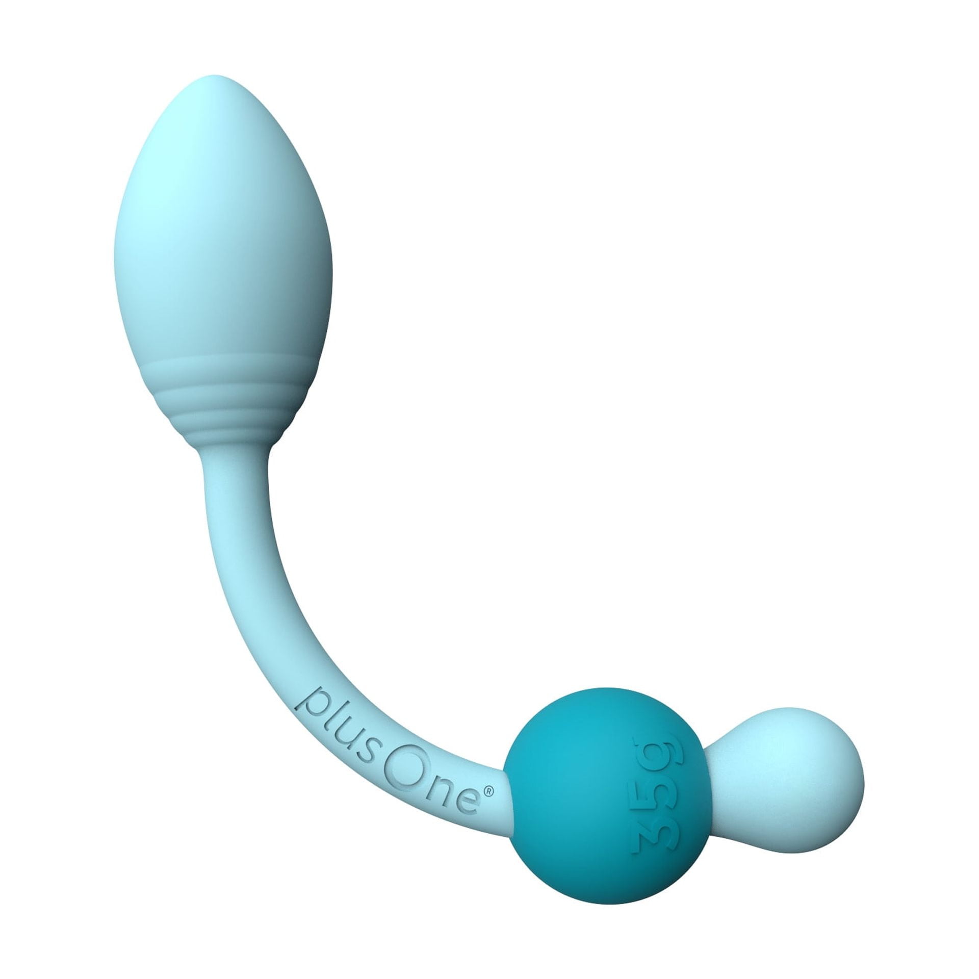 plusOne Weighted Silicone Kegel Exerciser, Build Strength, 3 Weight Sizes