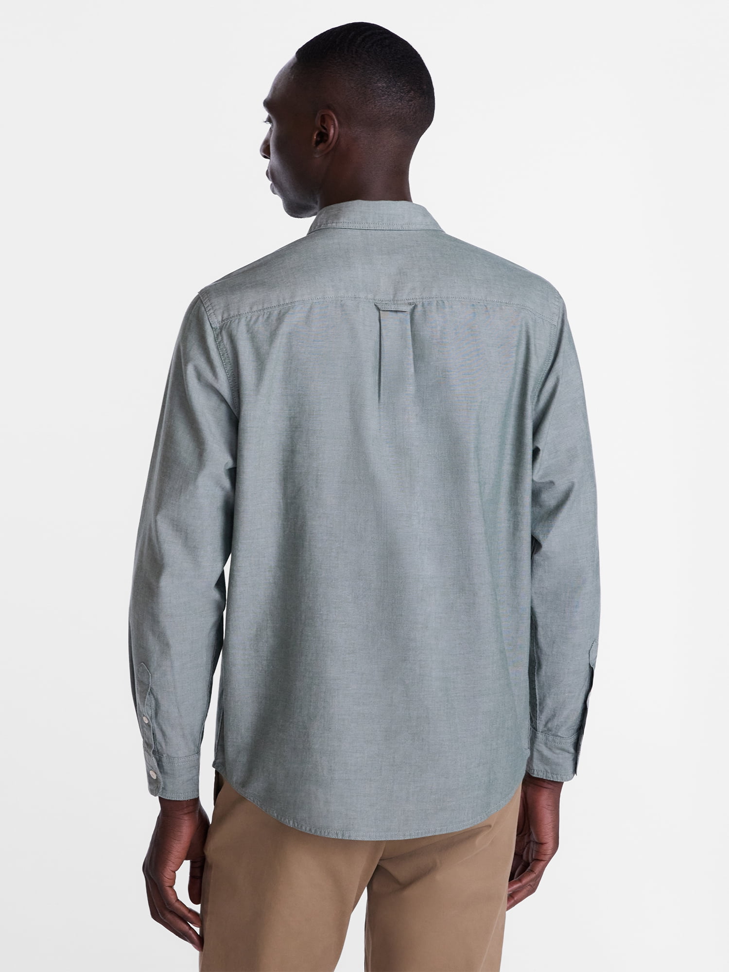 George Men's Poplin Shirt with Long Sleeves, Sizes S-3XL, LT-4XLT, 2XB-6XB