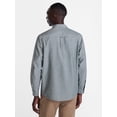 thumbnail image 3 of George Men's Poplin Shirt with Long Sleeves, Sizes S-3XL, LT-4XLT, 2XB-6XB, 3 of 5