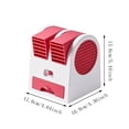 thumbnail image 3 of MMJ Mini Air Cooler Desktop USB Fan 3 Speed Ice Water Drawer Quiet Portable Personal Space Evaporative Air Conditioner Office Dorm, 3 of 6