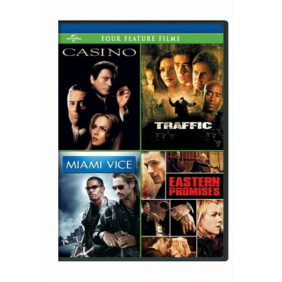 Casino / Traffic / Miami Vice / Eastern Promises (DVD, 4-Disc Set) NEW