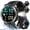 Black - Rugged 1.45" 960mAh, variant on IOWODO Military Smart Watch for Men with 900mAh Battery,2.01'' Large Smartwatch with Answer Make Call,,1ATM Waterproof Sport Fitness Watch fits for Android and IOS Green