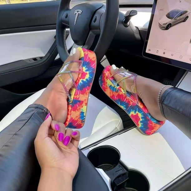 Mujer elegante cómodo plataforma zapatos casuales verano playa viaje zapatilla chanclas Wmkox8yii hj789