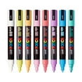 thumbnail image 2 of POSCA 8-Color Paint Marker Set, PC-5M Medium, Soft Colors, 2 of 9