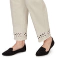 thumbnail image 4 of Alfred Dunner Womens Plus-Size Geometric Cut Out Flat Front Ankle Pant, 4 of 4