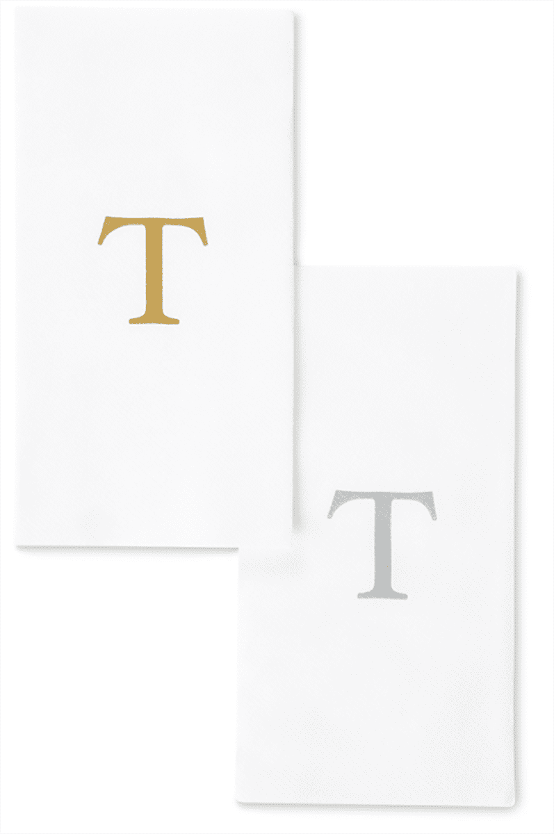 Singular Disposable Guest Towels Monogram Hand Towels Bathroom