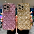 thumbnail image 5 of iPhone 14 Pro Max Case Glitter, Luxurly Plated Glitter Transparent 3D Stars Pattern, Bling Sparkly Clear Phone case, Soft Shockproof Protective Back Cover for Women Girls, Pink, 5 of 12