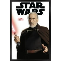 Star Wars: Saga - Count Dooku Feature Series Wall Poster, 14.725" x 22.375" Framed