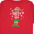 thumbnail image 4 of Inktastic Funny Christmas I'm the Sassy Elf with Shoes and Hat Boys or Girls Long Sleeve Toddler T-Shirt, 4 of 5