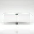 thumbnail image 4 of Evelyn&Zoe Gehry 24'' Wide Rectangular Coffee Table, Clear Glass, 4 of 5