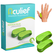 Aculief Wearable Acupressure Device 2 Pack green xsmall