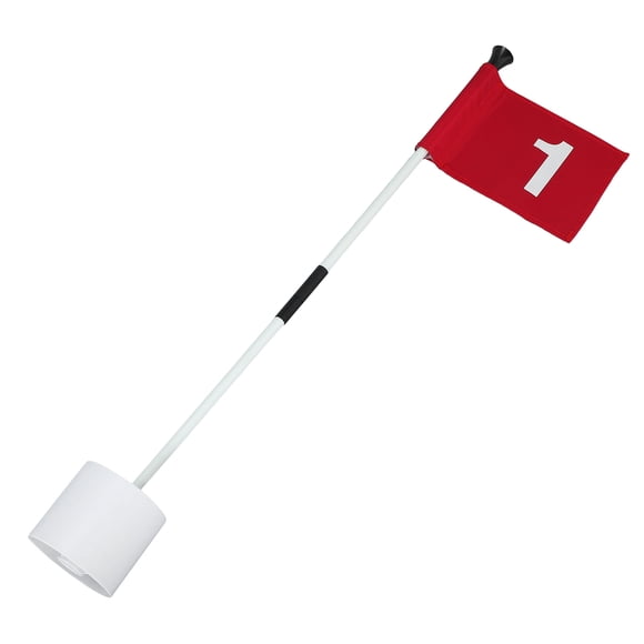 ORDDIART Putting Chipping Golfs Court Flag Kit Cylindrical Shape Skill Improvement 32.62X4.21X3.81in 1 Set