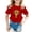 Red, variant on Hiijoy Infant Girls Father's Day Graphic Tee Short Sleeve Casual T-Shirt, Sizes 18M-8Y