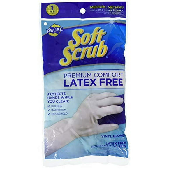 Soft Scrub 12612-26 Premium Comfort Household Gloves, Medium, (Pack of 1)
