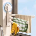 thumbnail image 4 of Suction Cup Kitchen Rag Holder Window Sill Multi Rod 180° Rotatable Drainer Storage Rack Wall Mounted Towel Rack,Storage Rack, 4 of 9