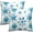 Blue Snowflake, variant on Blue Snowflakes Throw Pillow Covers 20x20 Inch Christmas Decor Decorative Cushion Case Snow Winter Decorations Soft Comfortable Pillowcase for Sofa Couch Bed