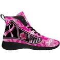 thumbnail image 4 of Aidianart Womens Breast Cancer Awareness High Top Shoes High Top Sneakers Size 15.5, 4 of 5